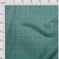 thumbnail image 2 of oneOone Tissu Popeline de Coton Feuilles & Tourbillon Tissu Imprimé BTY 56 Pouces de Large, 2 of 4