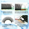thumbnail image 4 of Lashonly Y Shape Lash Extension Mink Black Volume YY Individual Eyelash Natural Soft False Eyelash D Curl 13mm, 4 of 5