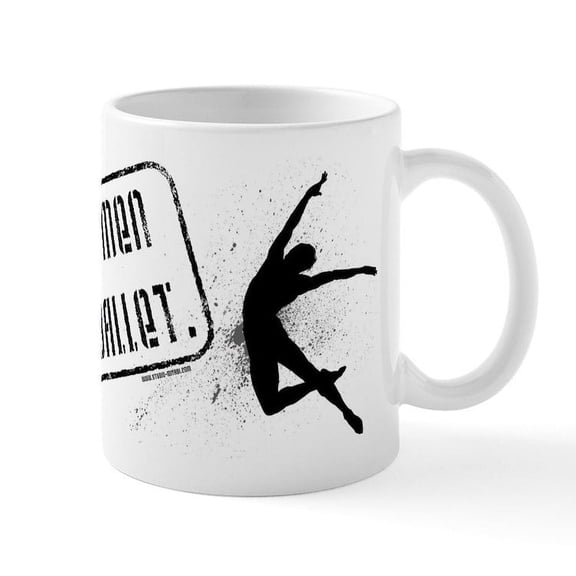 CafePress - Real Men Do Ballet Mug - 11 oz Ceramic Mug - Novelty Coffee Tea Cup