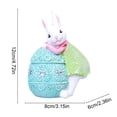 thumbnail image 3 of Easter Bunny Decor Tabletop Set Resin Spring Bunnies Decoration Statue with Eggs Tabletop Decoration for Party Holiday Spring Home Easter Decors, 3 of 6