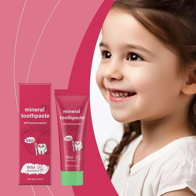 Pasta dentífrica infantil anticaries, blanqueadora, reparadora, protección segura, elimina las manchas de los dientes, 80 g por unidad.