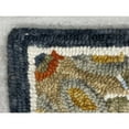 thumbnail image 3 of Ox Bay Blooming Charcoal 2 ft. 3 in. x 6 ft. 9 in. Oriental Medallion Runner Rug, 3 of 7