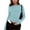 Light Blue, variant on Workout Crop Tops For Women Slim Fitted Juniors Fashion Long Sleeve Tops Layering Workout Teen Girls Thermal Basic Tee Trendy Y2k V Neck Athletic Tight Shirt Black L