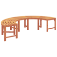 thumbnail image 3 of vidaXL Outdoor Tree Bench Half Round 200 cm Solid Wood Eucalyptus, 3 of 5