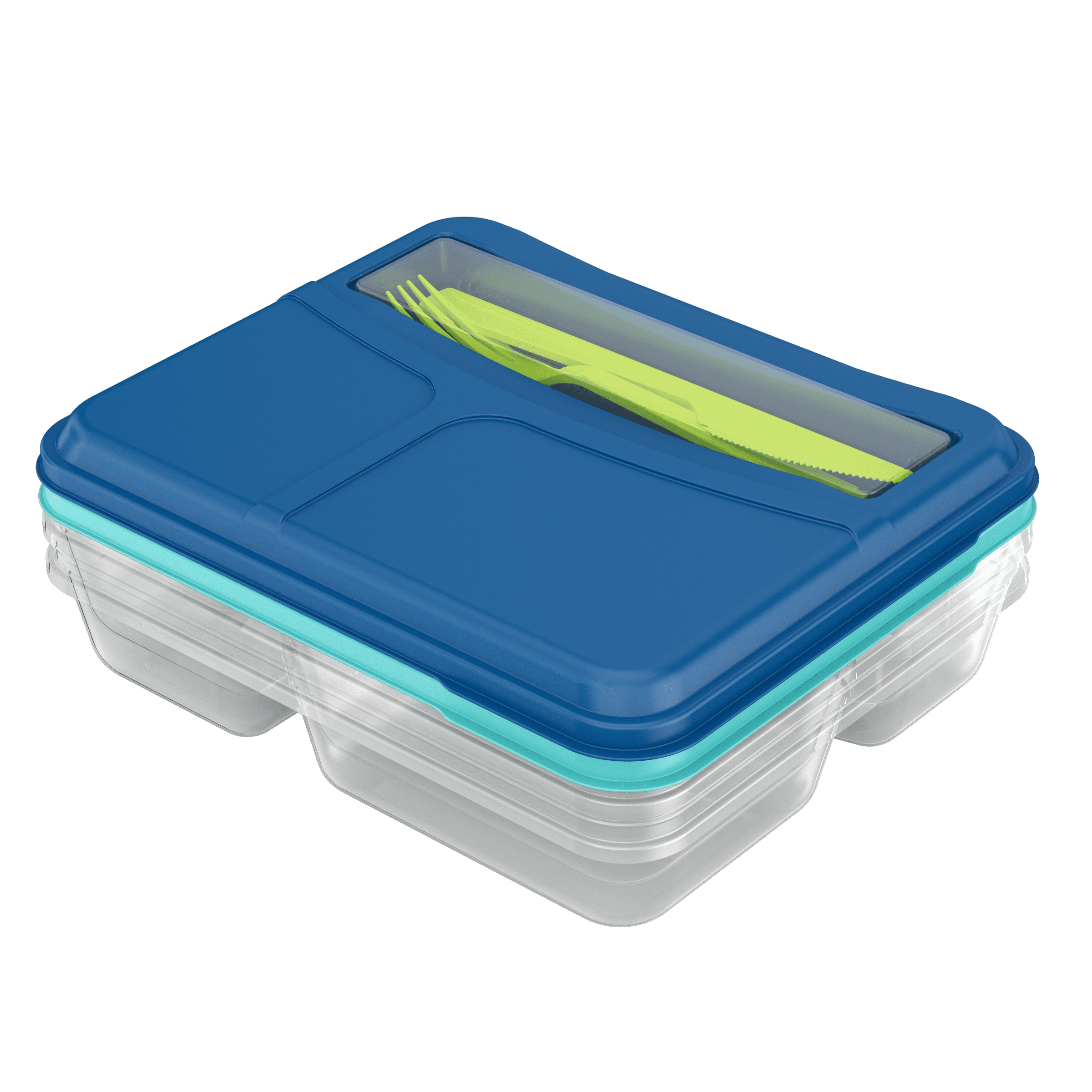 Storage Products Divided Lunch Kit with Knife & Fork