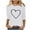 NQR1-Valentine's Day-White, variant on VKOYWKM Valentine's Day Heart Tops for Women Cute Love Heart Print T-Shirts Holiday Crewneck Tops Casual 3/4 Sleeve T Shirts Valentine Gift Top Spring Fashion