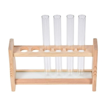 

RANMEI Wooden Test Tube Holder Lab Support Science Educational Wood Stand