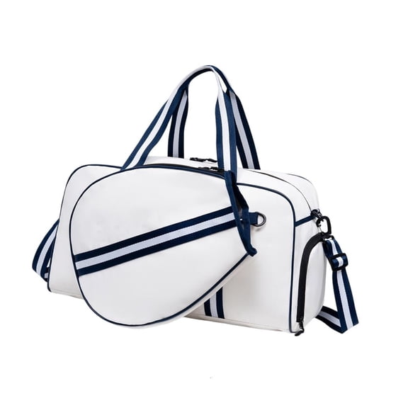 Large Sports Gym Bag with Shoe Compartment Holds Paddles Pickleballs Toted Bag