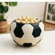 thumbnail image 2 of Cesta para palomitas de maíz con forma de balón de fútbol y maceta | Soporte para aperitivos para la noche de cine | Jarrón decorativo para el hogar y el jardín con temática deportiva, 2 of 7