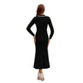 thumbnail image 3 of PRETTYGARDEN Women's Long Sleeve V-neck Dress, Sizes S-XXL, 3 of 6