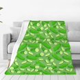thumbnail image 1 of Balery Green Cucumber Manta de Felpa Suave y Acogedora – Cobija de Franela Aterciopelada para Cama, Lavable y Cálida para Sofá, Mascotas, Transpirable-80"x60", 1 of 7