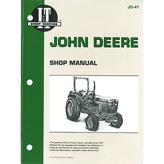JD-47 New Shop Manual For John Deere Compact Tractor 1050 850 950