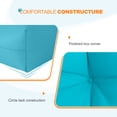 thumbnail image 6 of EAGLE PEAK Tufted Outdoor/Indoor Seat/Back Chair Cushion, Set of 2, 42'' x 21'', Blue, 6 of 10