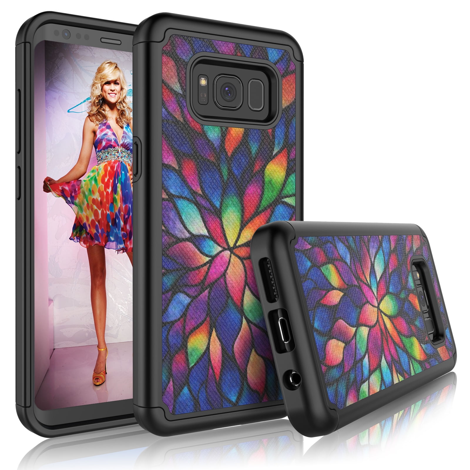 Samsung Galaxy S8 Plus Case, Galaxy S8 Plus Phone Case, Tekcoo [Tmajor] Retro Pattern Lovely