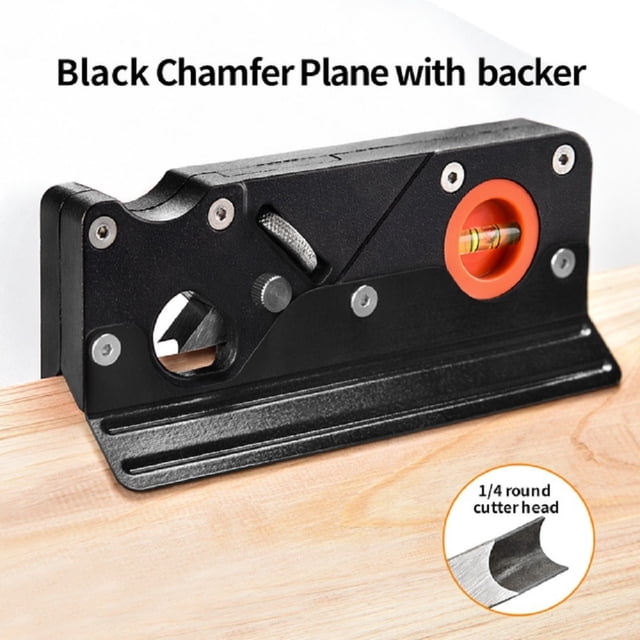1Pcs Rabot Manuel Chanfrein avec Support Bord de Menuiserie Coin Rabot Manuel