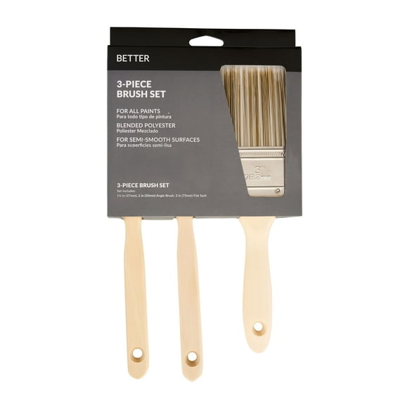 BETTER 3-Piece Blended Polyester Brush Set