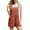 Rust, variant on Women Jumpsuits Casual Summer Rompers Sleeveless Loose Adjust Spaghetti Strap Shorts Overalls Jumpers with Pockets,Back to School,Dark Grey,M