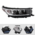thumbnail image 3 of Miumaeov Halogen Headlight for 2017 2018 2019Toyota Highlander Passenger Side Headlights Headlamps Assembly with LED DRL Replacement Black Housing Clear Lens, 3 of 12