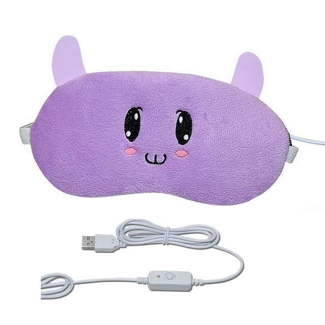Coofit Cache-Oeil Chauffant Recharge USB Compresse Thermique à Rayons Infrarouges Sommeil Ombre Cache-Oeil