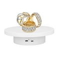 thumbnail image 1 of Motorized Rotating Display Stand, 25s 6.6lb Load Electric Turntable 360 Degree Automatic Mute Rotating Turntable USB Powered Lazy Turntable For Photography Products, Jewelry, 1 of 8