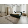 thumbnail image 4 of Ahgly Company Tapis d'Intérieur Carré Milieu du Siècle Moderne Chameau Brun Zone Orientale, 7' Carré, 4 of 6