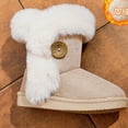 thumbnail image 4 of LvhaoGJOB Girls Snow Boots Faux Fur Lined Non Slip Winter Boots, 4 of 8