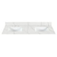 thumbnail image 7 of Arbios 60" Quartz Stone Vanity Top in Calacatta White with White Sink, 7 of 7