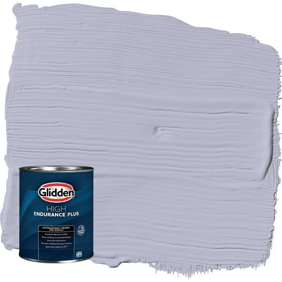 Glidden HEP Cosmic / Purple Satin Exterior Paint with Primer, 1 Quart