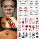 thumbnail image 2 of Pegatinas de tatuaje de heridas sangrientas para Halloween, tatuaje de cicatriz de simulación DIY, Cráneo, Palma de sangre, Impresión de terror, decoración de fiesta de Halloween, 5/10 piezas, 2 of 4