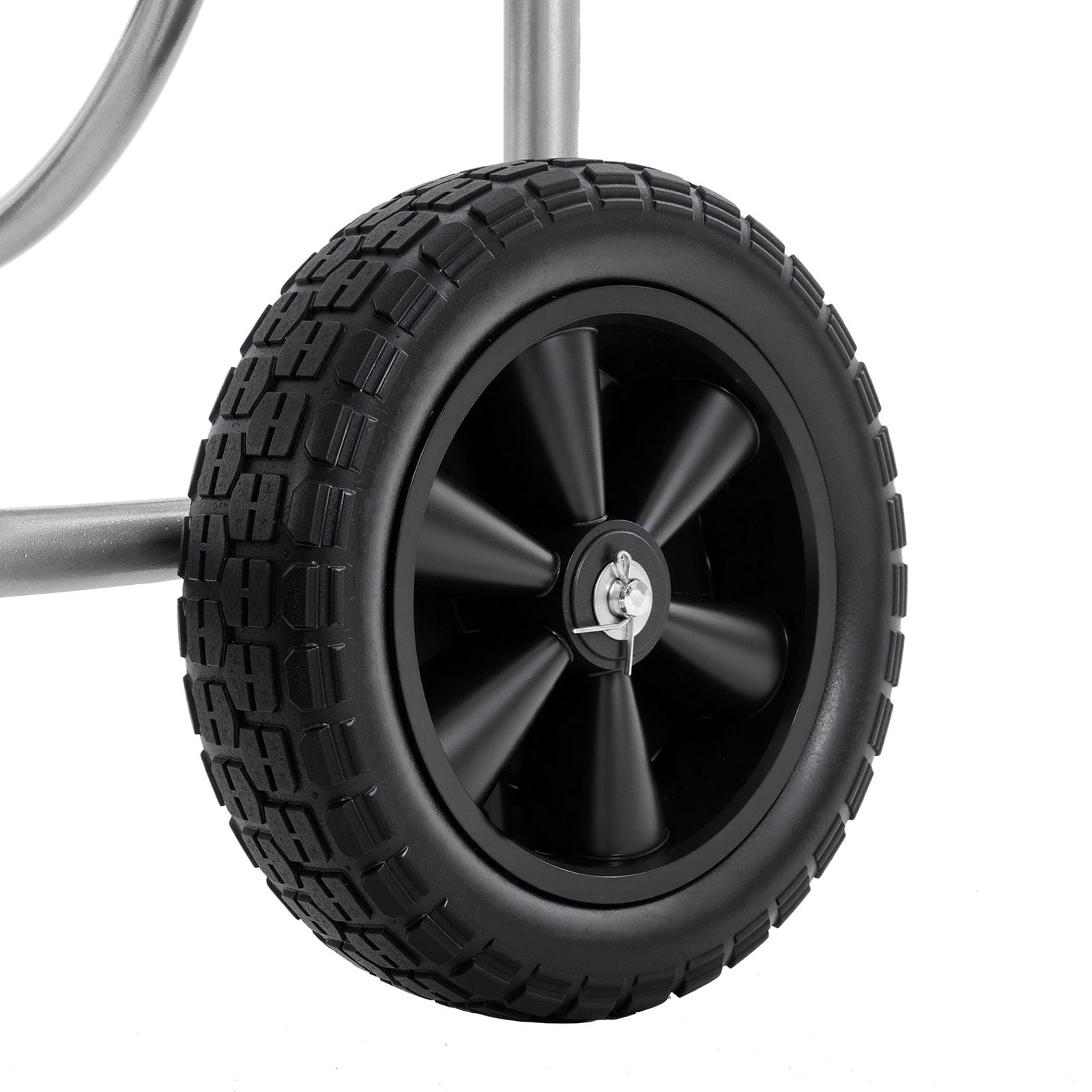 Hose Reel Cart, 250ft 5/8'' Hose Holder, Garden Water Hose Reel with 4 Wheels, Heavy Duty Steel Outdoor Hose Storage Cart with Basket, for Yard, Lawn