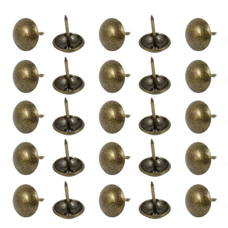 Stud Pouch - 14mm Dia Metal Upholstery Nail Tack Stud Push Pin Doornail Bronze Tone 25PCS