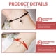 thumbnail image 2 of 1 par de pulseras de cordón encerado, pulseras cruzadas para parejas, pulseras de la amistad, pulseras a juego, 2 of 8
