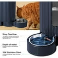 thumbnail image 4 of Nomipaw Cat Dog Feeder and Waterer Automatic Gravity Feeding - Two-in-One - 0.8 Gallon Each - Blue, 4 of 9