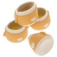 thumbnail image 2 of Shisuyan Double Layer Silicone Chair Protectors Yellow 4Pcs 1.6x1.2in, 2 of 8