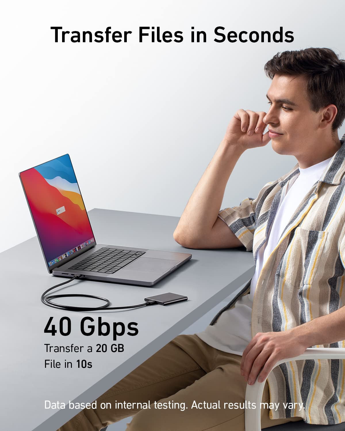 Anker 515 USB C to USB C Cable,3.3 ft,Supports 8K HD Display,40 Gbps Sync,240W Charging for Laptop/Docking