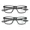 Black/Gray, variant on 2PK Men Women Multifocus No Line Progressive Reading Glasses Multifocal Readers