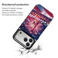 thumbnail image 4 of Wallet Case For Apple iPhone Air / 17 Pro / 17 Pro Max Series with Card Holder, PU Leather Kickstand Card Slots Screen Protector Included For iPhone 17 Series, Celebrate Freedom 4th of July, 4 of 8
