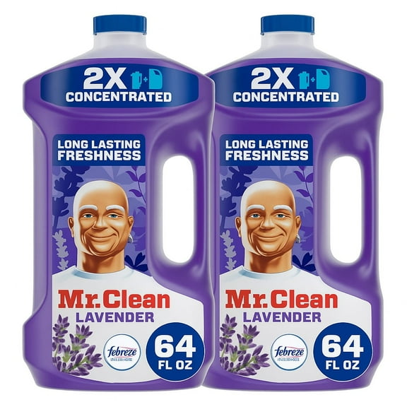 2 Pack Mr Clean 64 Ounce Multi Purpose Floor Cleaner, Lavender