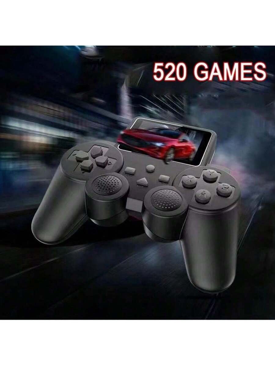 520-In-1 Retro Gaming Handheld Console With PlayStation, Built-In Classic Arcade Games, AV TV Output, 2.4" Screen, Rechargeable
