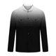 thumbnail image 4 of Blusa y camisa de manga larga con cuello vuelto para hombre, estilo informal, a la moda, con botones, bolsillos dobles y estampado degradado, camisa de trabajo de manga larga con cuello vuelto, blusa, 4 of 5