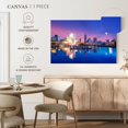 thumbnail image 4 of Elephant Stock Downtown Cleveland Reflection Wall Art - Horizontal Canvas Wall Art - Living Room Wall Decor - Places Canvas - Blue And White Decor - 51" x 34", 4 of 4