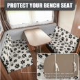 thumbnail image 2 of XYZCANDO Dog Paw Print RV Sofa Cover RV Couch Cushion Slipcovers Comfortable Loveseat Slipcovers for Travel Couch Stain Resistant Sofa Cover 2 Backrest Cover & 2 Bench Cover, 2 of 6