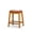 Natural, variant on Stylish Kitchen Stool / Premium Bonded Leather / Solid Hardwood Construction
