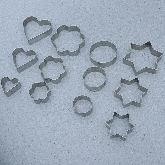RENACLIPY 12-Piece Stainless Steel Biscuit Cutter Set for Baking, Rust-Resistant, High Temperature Kitchen Tool