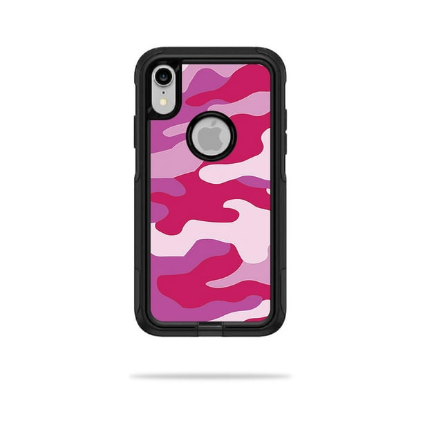 Skin for OtterBox Commuter iPhone XR Case Pink Camo Protective