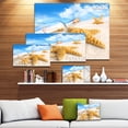 thumbnail image 3 of Message in Bottle Buried in Sand - Seashore Photo Canvas Art Print, 3 of 4
