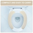 thumbnail image 3 of Raindrops 1 Pair Sticky Toilet Seat Cushion Mat Universal Fit Comfortable Soft And Washable Toilet Seat Cover Bathroom Accessories Ideal For Travel Home Use, 3 of 8