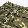 thumbnail image 4 of Lilgiuy Biker Shorts for Men Summer Camouflage Outdoors Casual Have Pockets Button Zipper Drawstring Sport Shorts Pants Training Fishing Jogger Clearance, 4 of 4