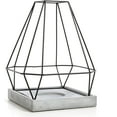 thumbnail image 3 of Hosley 11-Inch Geo Metal Pillar Candle Holder Lantern – Mid Century Modern Candle Decor for Home, Farmhouse, Wedding, Parties & Office – Decorative Iron Candle Holder for Tabletop or Centerpiece, 3 of 10