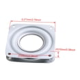 thumbnail image 1 of BQLZR Roulements Épais pour Plateau Tournant Pivotant en Fer Argent 71mm Lot de 2, 1 of 5